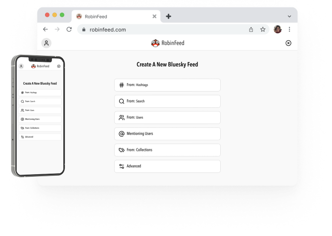 RobinFeed App Screenshot